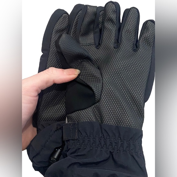 COPY - Lands’ End Kids Waterproof Squall Gloves in Black/Gray- Size M - Picture 7 of 10